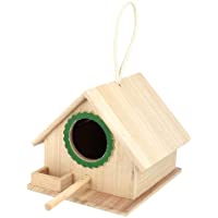 Raguso Casa de alimentación de pájaros Duradera- Nido de pájaro de Pino Colgante- estación de alimentación de pájaros…